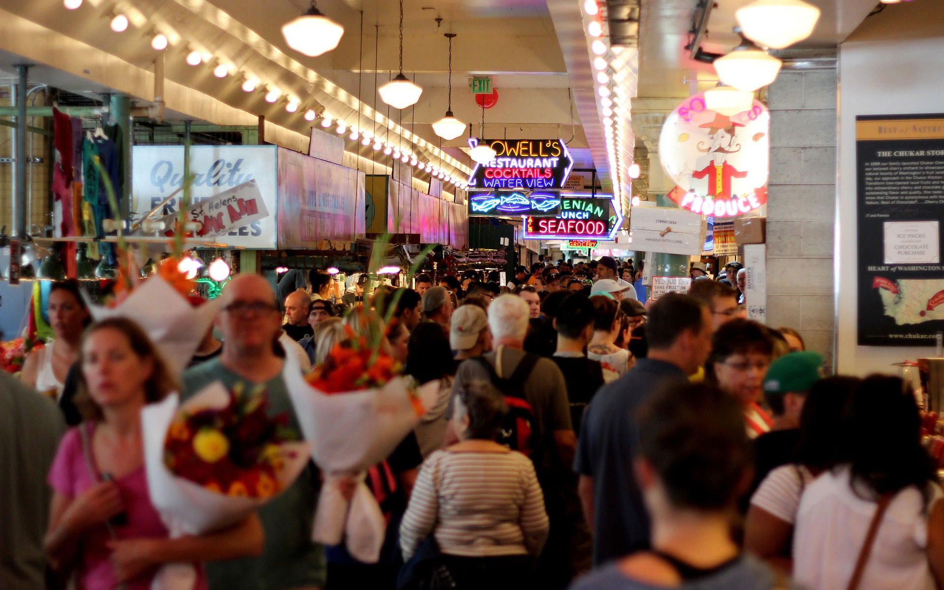 People in Food Hall